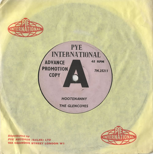 The Glencoves Hootenanny 7" vinyl single (7 inch record / 45) UK T8G07HO474320