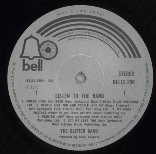 The Glitter Band Listen To The Band vinyl LP album (LP record) UK ITTLPLI573435