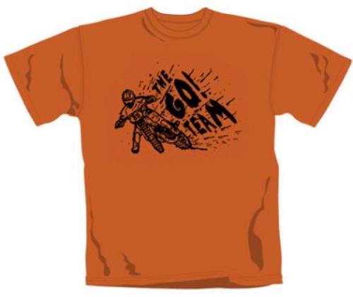 The Go! Team Orange Biker T-Shirt - Small t-shirt UK G-TTSOR363226