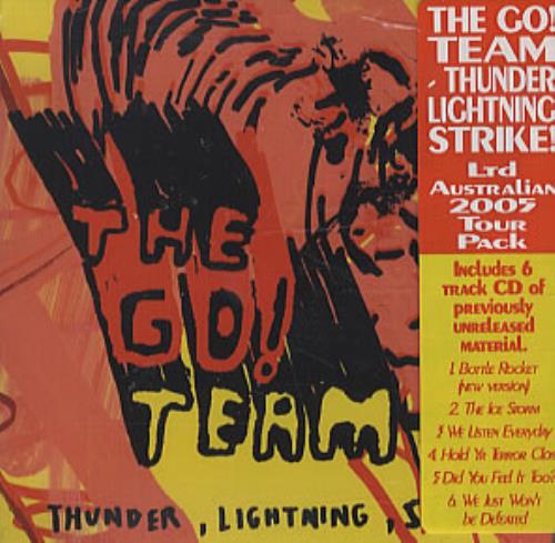 The Go! Team Thunder, Lightning, Strike 2 CD album set (Double CD) Australian G-T2CTH333131