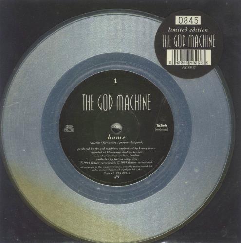 The God Machine Home - Silver Vinyl 7" vinyl single (7 inch record / 45) UK TGM07HO808693