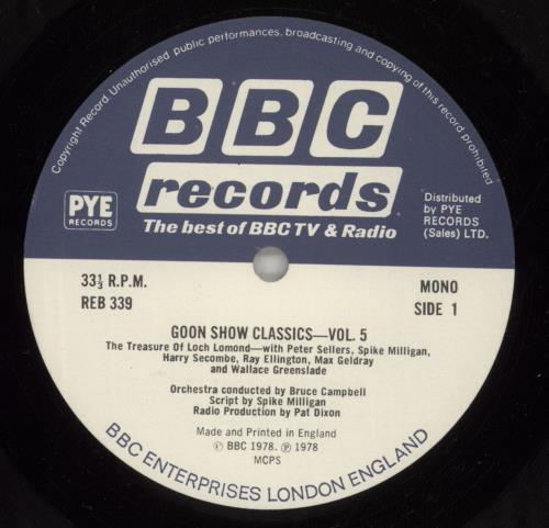 The Goons Goon Show Classics Vol. 5 vinyl LP album (LP record) UK GONLPGO306792