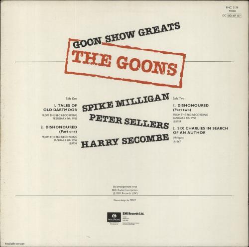 The Goons Goon Show Greats vinyl LP album (LP record) UK GONLPGO454968