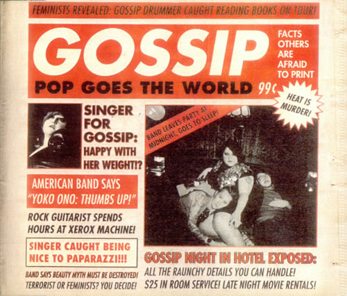 The Gossip Pop Goes The World CD-R acetate US F4TCRPO510882