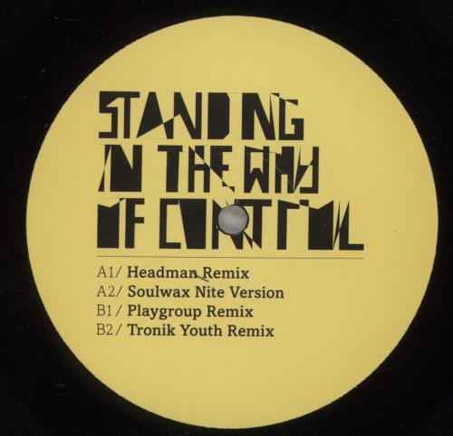 The Gossip Standing In The Way Of Control 12" vinyl single (12 inch record / Maxi-single) UK F4T12ST378616