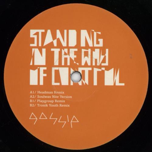 The Gossip Standing In The Way Of Control 12" vinyl single (12 inch record / Maxi-single) UK F4T12ST395937