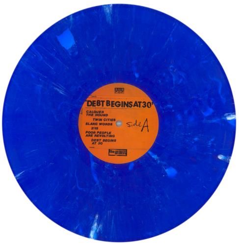The Gotobeds Debt Begins At 30 - Blue With White Marbling Vinyl vinyl LP album (LP record) US 82MLPDE858765