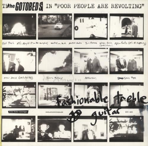 The Gotobeds Poor People Are Revolting vinyl LP album (LP record) German 82MLPPO858762