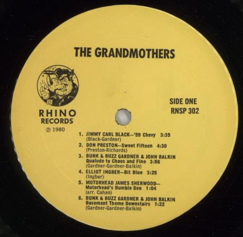 The Grandmothers The Grandmothers - A Collection Of Ex-Mothers Of Invention vinyl LP album (LP record) US GR5LPTH401964