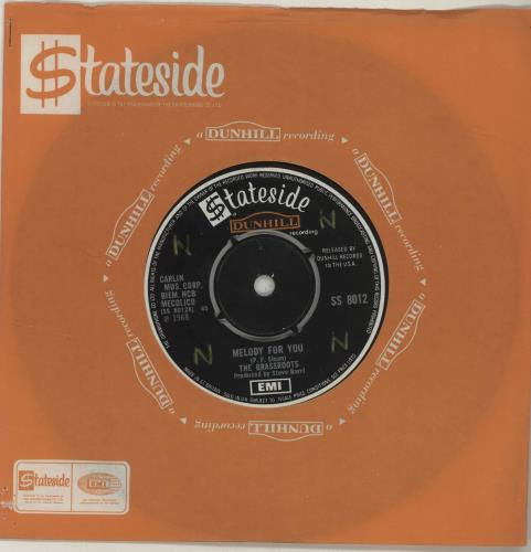 The Grass Roots Melody For You 7" vinyl single (7 inch record / 45) UK GSS07ME688084