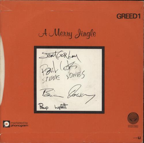 The Greedies A Merry Jingle + Picture Sleeve Variant - EX 7" vinyl single (7 inch record / 45) UK EEI07AM871854