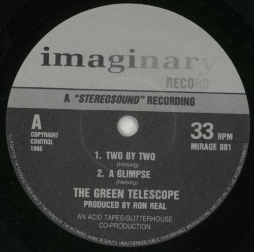 The Green Telescope Two By Two - Green Sleeve 7" vinyl single (7 inch record / 45) UK UMG07TW767629