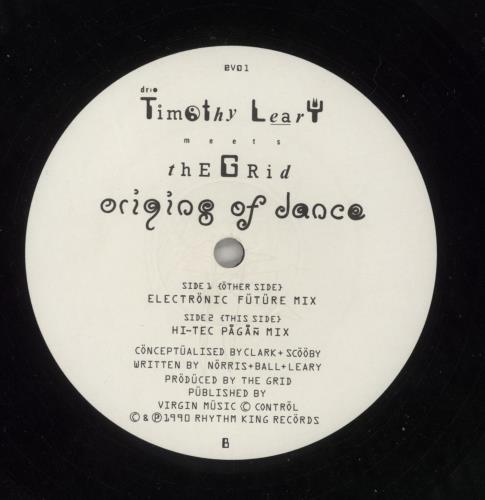 The Grid Origins Of Dance 12" vinyl single (12 inch record / Maxi-single) UK GRI12OR868554