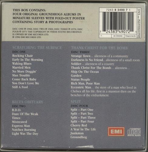 The Groundhogs Four Groundhogs Originals CD Album Box Set UK GHGDXFO716654