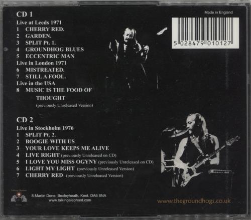 The Groundhogs Hoggin' The Stage - Plus 2 CD album set (Double CD) UK GHG2CHO375465