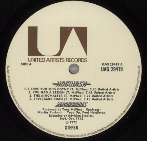 The Groundhogs Hogwash - EX vinyl LP album (LP record) UK GHGLPHO529346