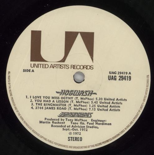 The Groundhogs Hogwash - VG vinyl LP album (LP record) UK GHGLPHO714819