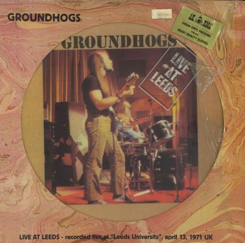 The Groundhogs Live At Leeds picture disc LP (vinyl picture disc album) Italian GHGPDLI805124