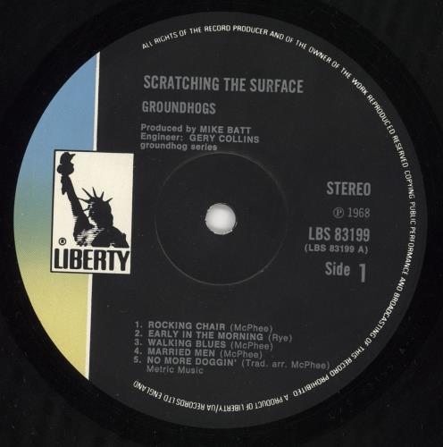 The Groundhogs Scratching The Surface - 2nd vinyl LP album (LP record) UK GHGLPSC479133