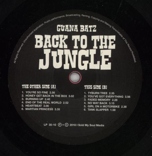 The Guana Batz Back To The Jungle vinyl LP album (LP record) German GVELPBA867215