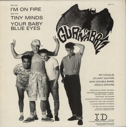 The Guana Batz I'm On Fire 12" vinyl single (12 inch record / Maxi-single) UK GVE12IM552004