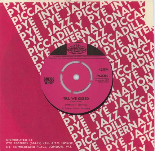 The Guess Who Shakin' All Over 7" vinyl single (7 inch record / 45) UK GUE07SH817223
