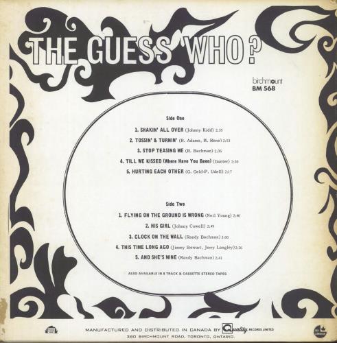 The Guess Who Super Golden Goodies vinyl LP album (LP record) Canadian GUELPSU806906