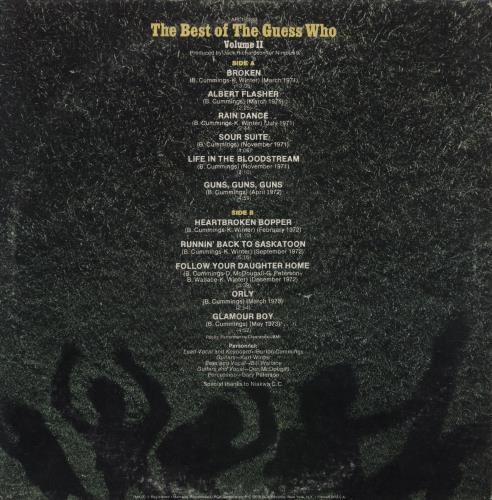 The Guess Who The Best Of - Volume II vinyl LP album (LP record) US GUELPTH867501