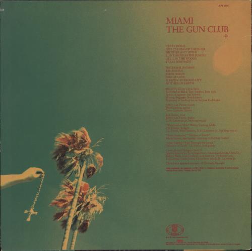 The Gun Club Miami vinyl LP album (LP record) US GCBLPMI869941