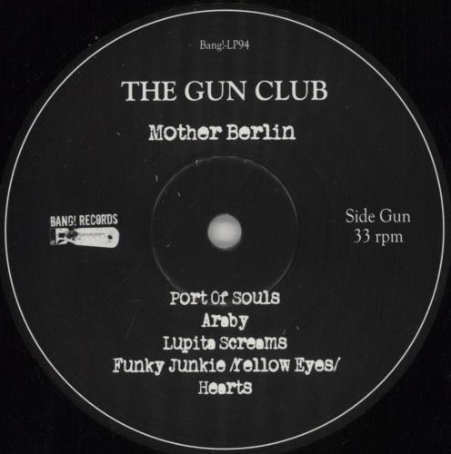 The Gun Club Mother Berlin vinyl LP album (LP record) UK GCBLPMO861744
