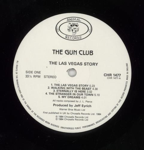 The Gun Club The Las Vegas Story vinyl LP album (LP record) UK GCBLPTH309269