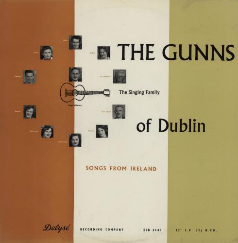 The Gunn Family Songs From Ireland vinyl LP album (LP record) UK 26HLPSO763333