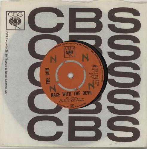 The Gun Race With The Devil - WOL 7" vinyl single (7 inch record / 45) UK G-U07RA688273