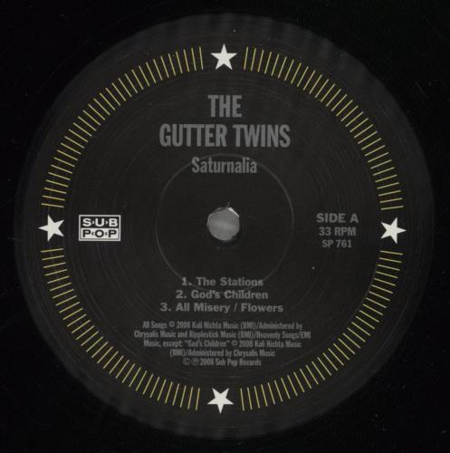 The Gutter Twins Saturnalia 2-LP vinyl record set (Double LP Album) US GU32LSA890098