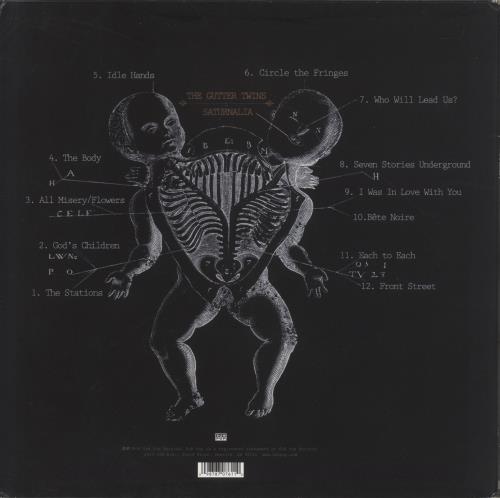 The Gutter Twins Saturnalia 2-LP vinyl record set (Double LP Album) US GU32LSA890098