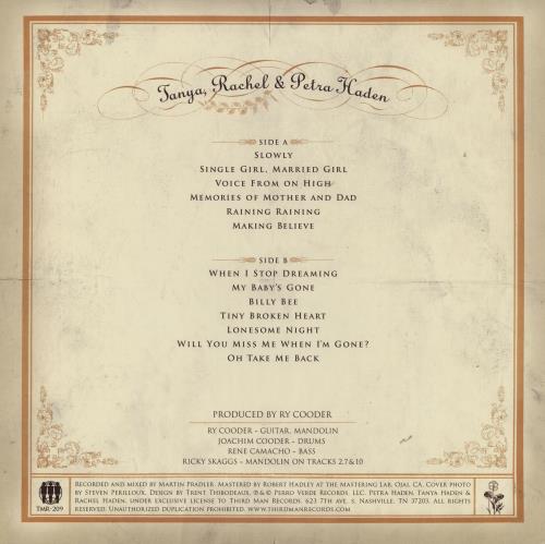 The Haden Triplets The Haden Triplets vinyl LP album (LP record) US 2PYLPTH760266