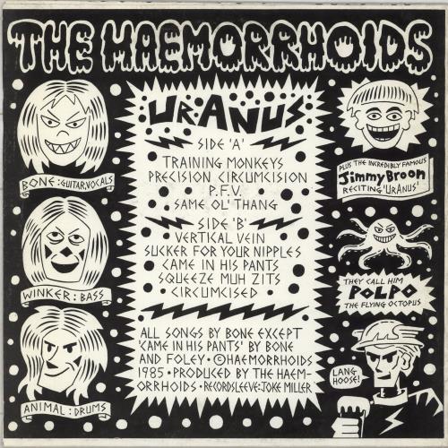 The Haemorrhoids Uranus vinyl LP album (LP record) UK 9KELPUR872683