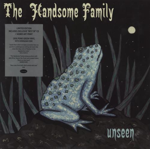 The Handsome Family Unseen - Green Vinyl + Signed Print + CD vinyl LP album (LP record) UK TXDLPUN759915