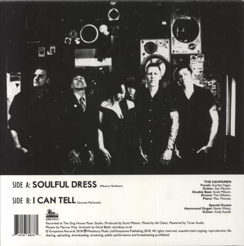 The Hawkmen Soulful Dress 7" vinyl single (7 inch record / 45) UK 8HG07SO851545