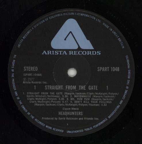 The Headhunters Straight From The Gate vinyl LP album (LP record) UK T-4LPST708230
