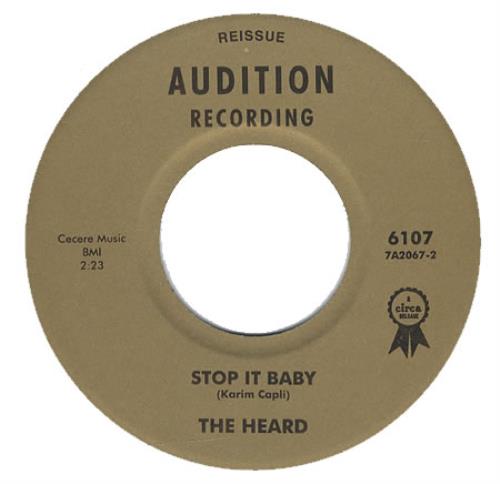 The Heard Stop It Baby 7" vinyl single (7 inch record / 45) US HEC07ST416324