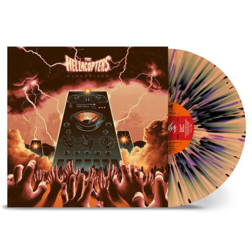 The Hellacopters Overdriver - Apricot, Purple & Black Splatter Vinyl + Poster - Sealed vinyl LP album (LP record) UK HCPLPOV857465