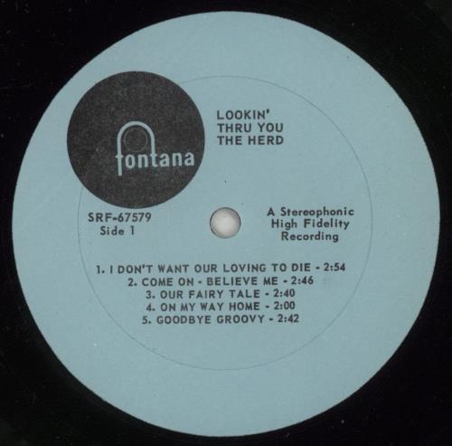 The Herd Lookin' Thru You - Original vinyl LP album (LP record) US HERLPLO131186