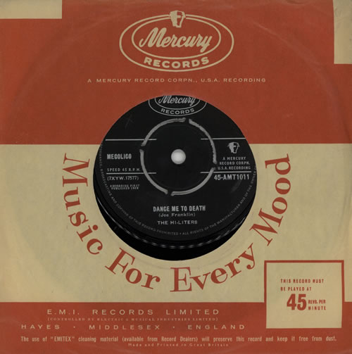 The Hi-Liters Dance Me To Death - VG 7" vinyl single (7 inch record / 45) UK VXG07DA571786