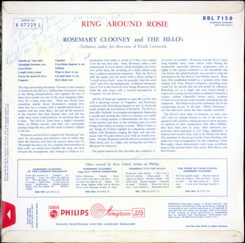 The Hi-Lo's Ring Around Rosie - Autographed vinyl LP album (LP record) UK T8ZLPRI510573