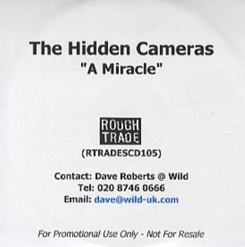 The Hidden Cameras A Miracle CD-R acetate UK HICCRAM249373