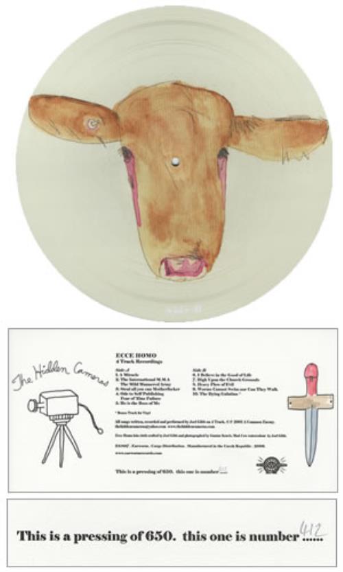 The Hidden Cameras Ecce Homo 12" vinyl picture disc (12 inch picture record) UK HIC2PEC371236
