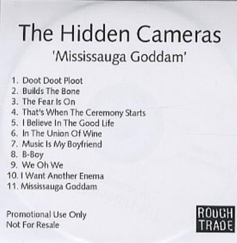 The Hidden Cameras Mississauga Goddam CD-R acetate UK HICCRMI316224