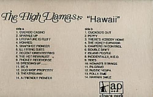 The High Llamas Hawaii cassette album UK LLACLHA290010
