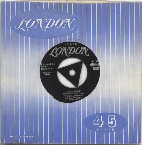 The Hilltoppers Marianne 7" vinyl single (7 inch record / 45) UK U5Y07MA598951